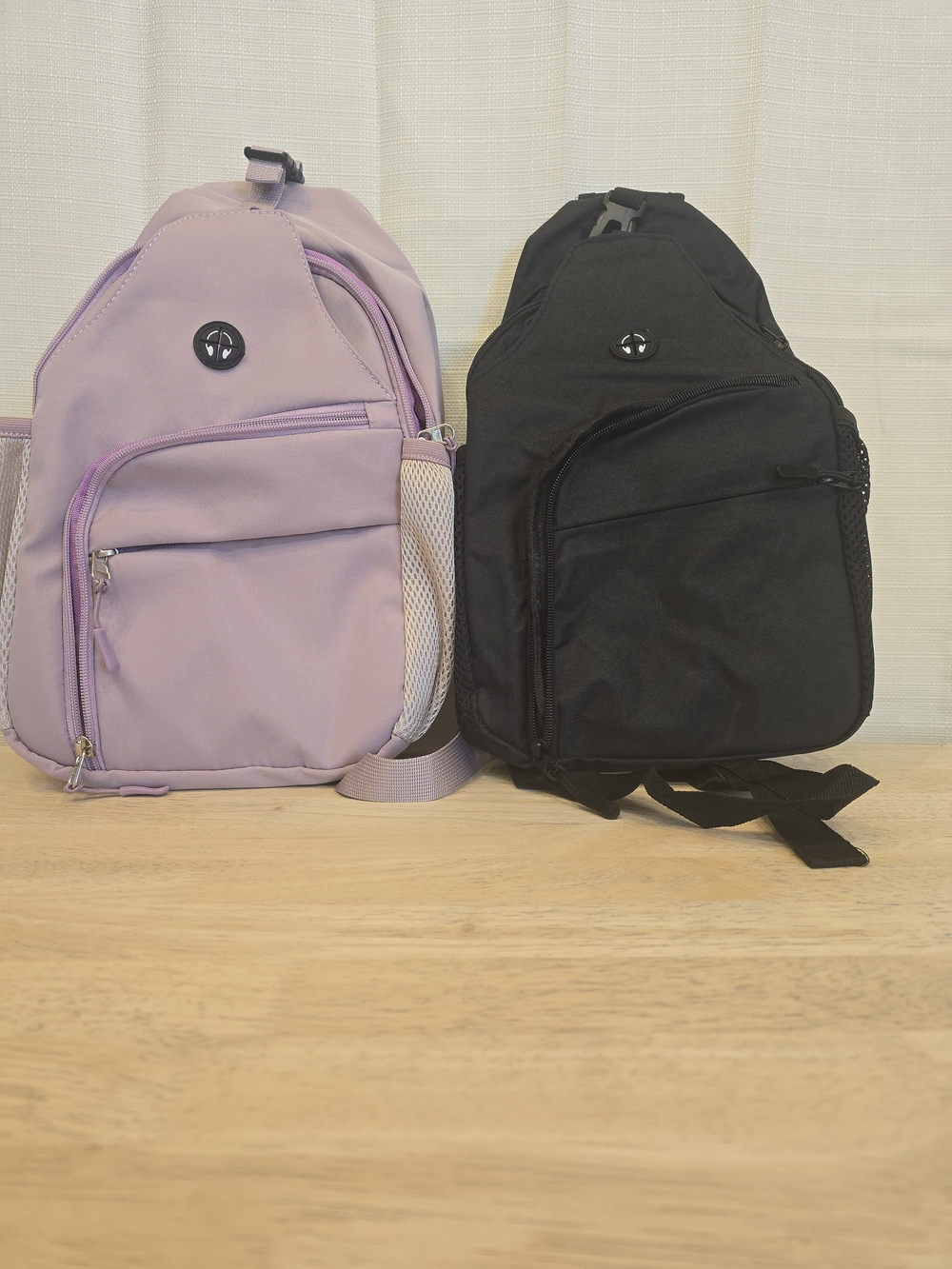 Lavender And Black Crossbody Sling Bags- Casual Everyday Carry